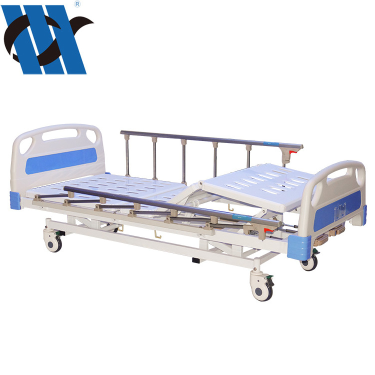 YC-T3611L(I) Hot selling hospital equipment 3-crank manual medical hospital bed for clinic