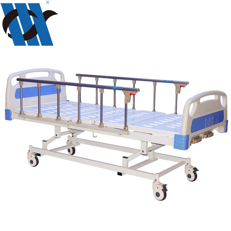 YC-T3611L(I) Hot selling hospital equipment 3-crank manual medical hospital bed for clinic