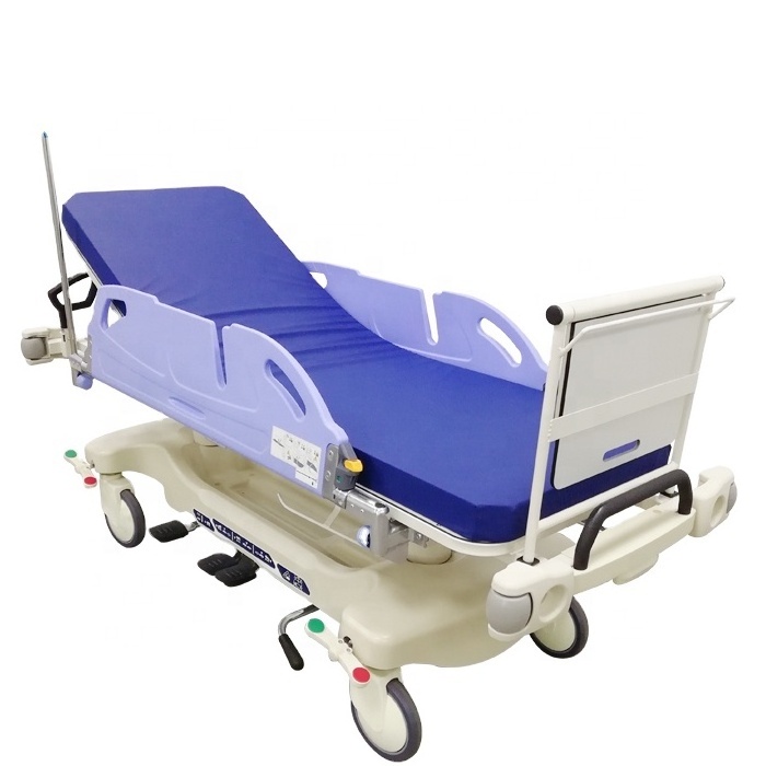 YC-BDEC07 Luxurious Hand-over Hospital Patient Transfer Trolley Patient Emergency Transfer Stretcher Bed