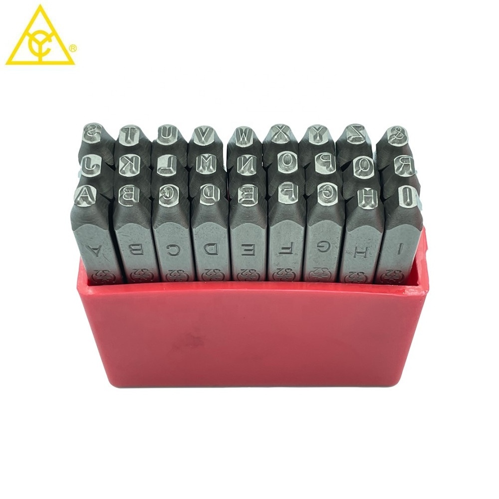 2.5mm metal marking stamps and 27pcs capital letter metal stamp punch