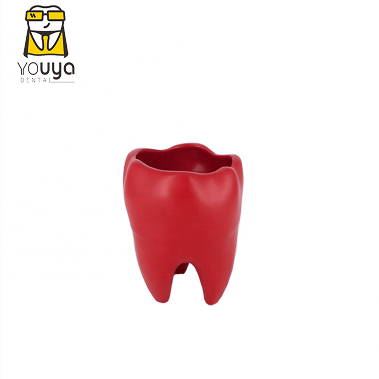 Wholesale Office Resin Decorative Pencil Holder, Tooth Shaped Pen Holder