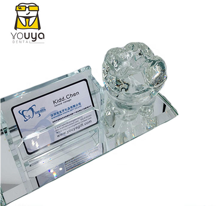 Hot Sale Dental Crystal Pen And Business Name Card Holder