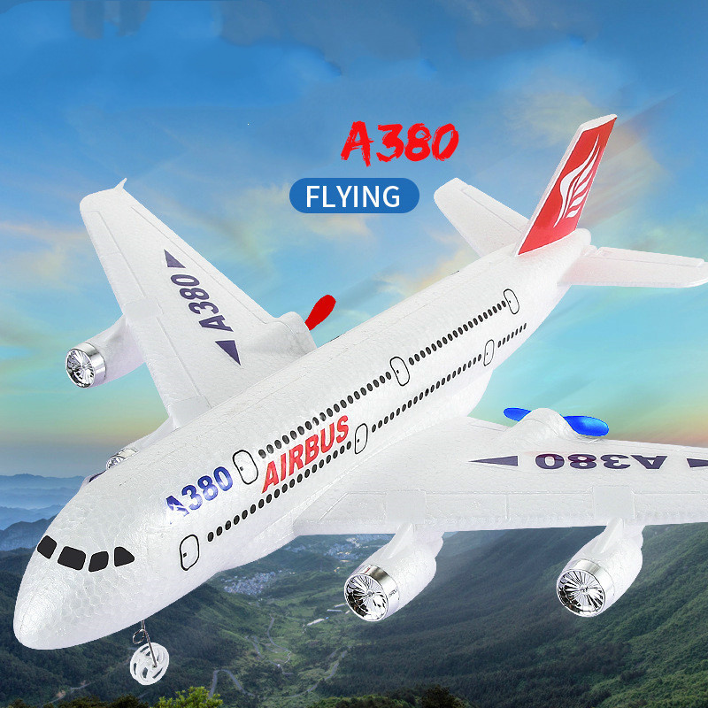 Airbus A380 Boeing 747 RC Airplane Remote Control Toy 2.4G Fixed Wing Plane Gyro Outdoor Aircraft Model with Motor Children Gift