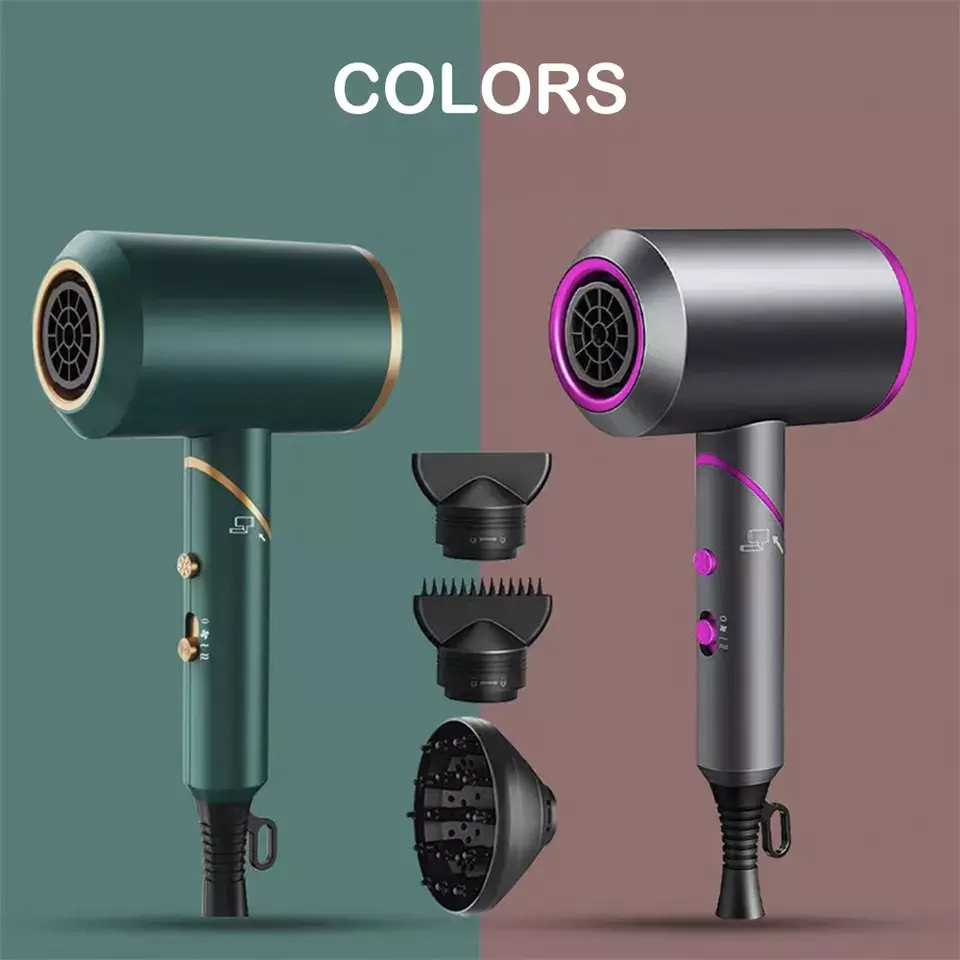 Folding portable travel hair dryer cold and hot air hair dryer low noise inoic hair dryer quick drying styling machine