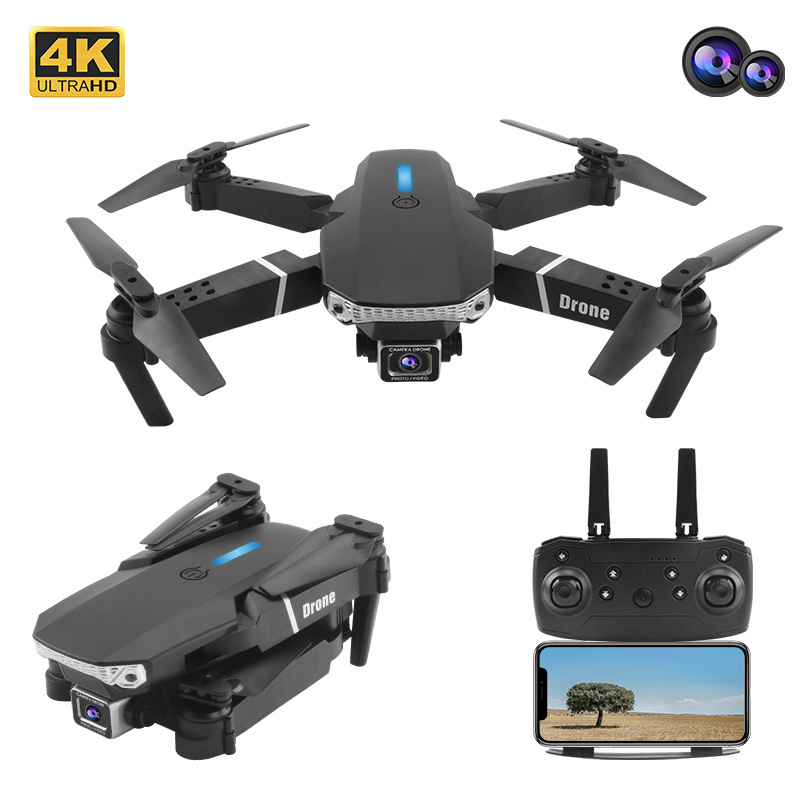 FEMA E525 FPV WiFi Drone with HD Camera 4K/ 1080P Wide Angle Auto Follow Foldable RC Quadcopter Altitude Hold Mini Dron VS E520s