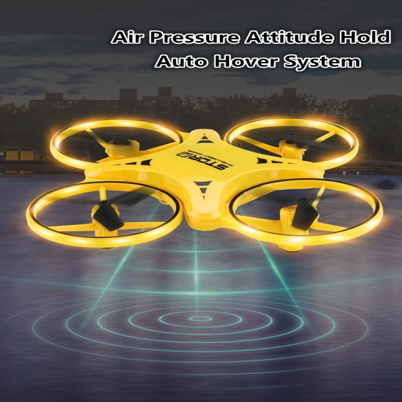 Upgrade Watch Induction Kids Drone Model Toy 2.4G Pressure Attitude Hold Drone With Camera UFO Mini Drone