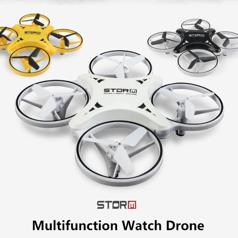 Upgrade Watch Induction Kids Drone Model Toy 2.4G Pressure Attitude Hold Drone With Camera UFO Mini Drone