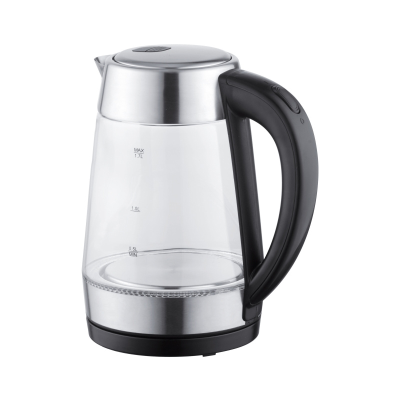 Glass Kettle 1700ml Cordless Electric Water Kettle With Fashion Design