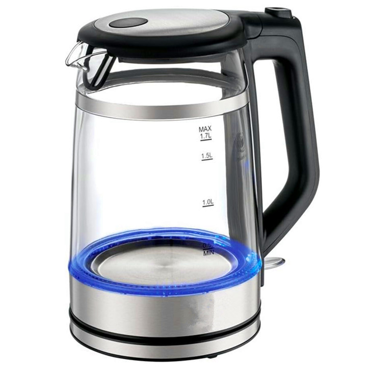 Electric Glass Kettle 1.7 Liter Instant Hot Water Boiler Heater