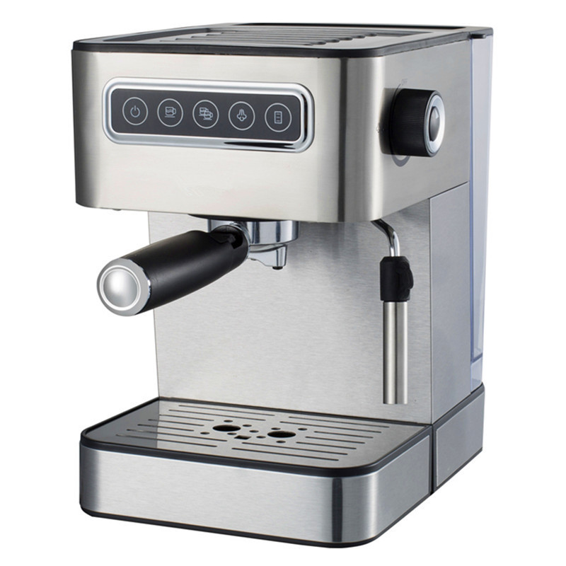 Stainless Espresso Coffee Maker with Milk Frother