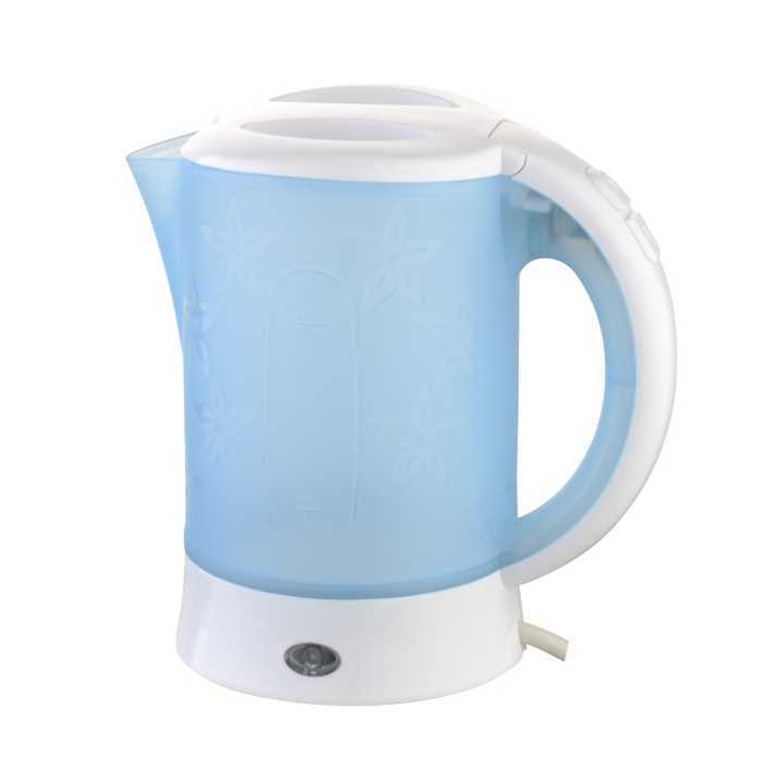 0.6L Small capacity cute design traveling kettle  Durable Plastic Electric Kettle with two Cups Bonus