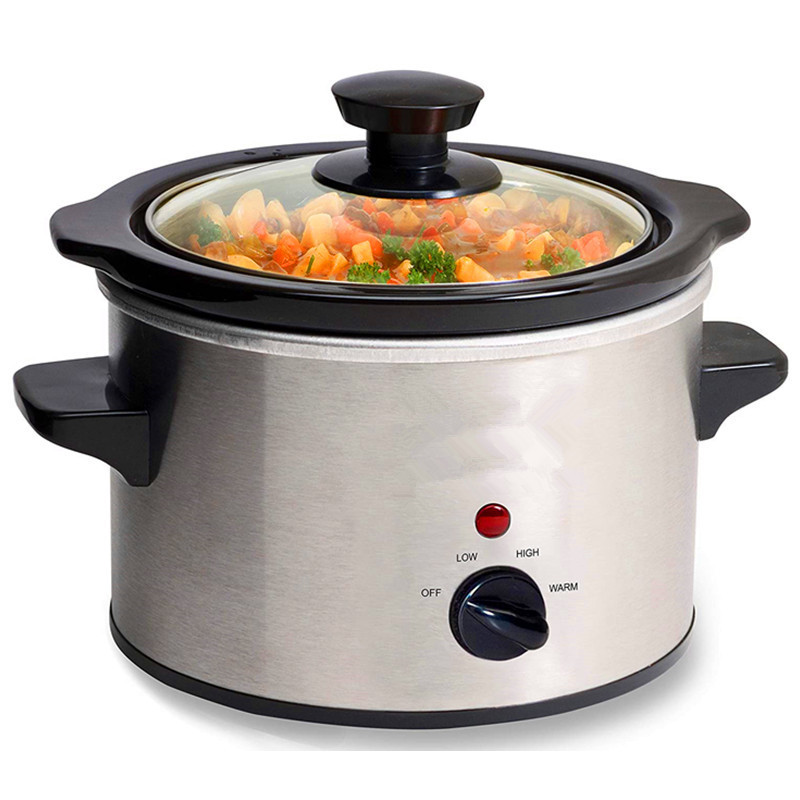 2QT round timer slow cooker