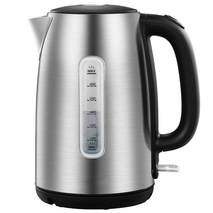 1.7l Electric Kettle Tea Kettle Pot Stainless Steel Double Wall Hot Water Kettle Teapot Boiler & Heater