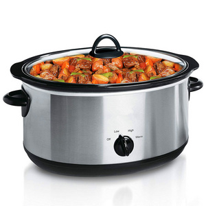 8QT oval electric slow cooker