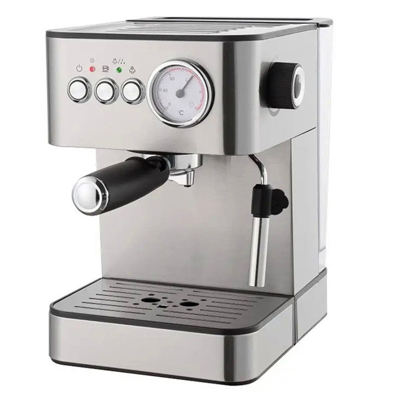 Stainless Espresso Coffee Maker with Milk Frother