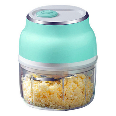 Electric Mini Garlic Chopper Portable Wireless Food Processor Small Food Grinder for Chop Onion Meat Nut Veggie Baby Food