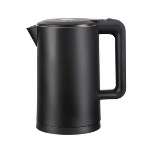 The best quality 1.7L capacity rapid  boil double wall Stainless steel  electric kettle for home use