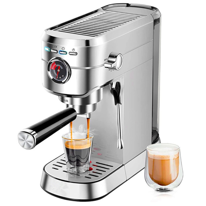 20 Bar Coffee Machine Professional Coffee Maker Cappuccino and Latte Machine with Steam Milk Frother