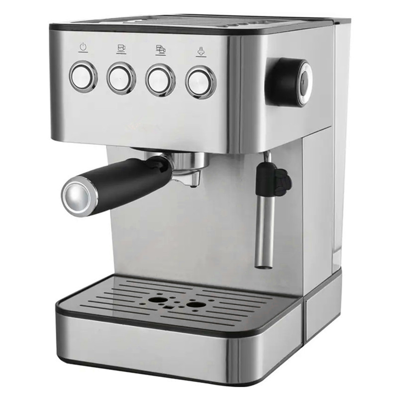 Stainless Espresso Coffee Maker with Milk Frother