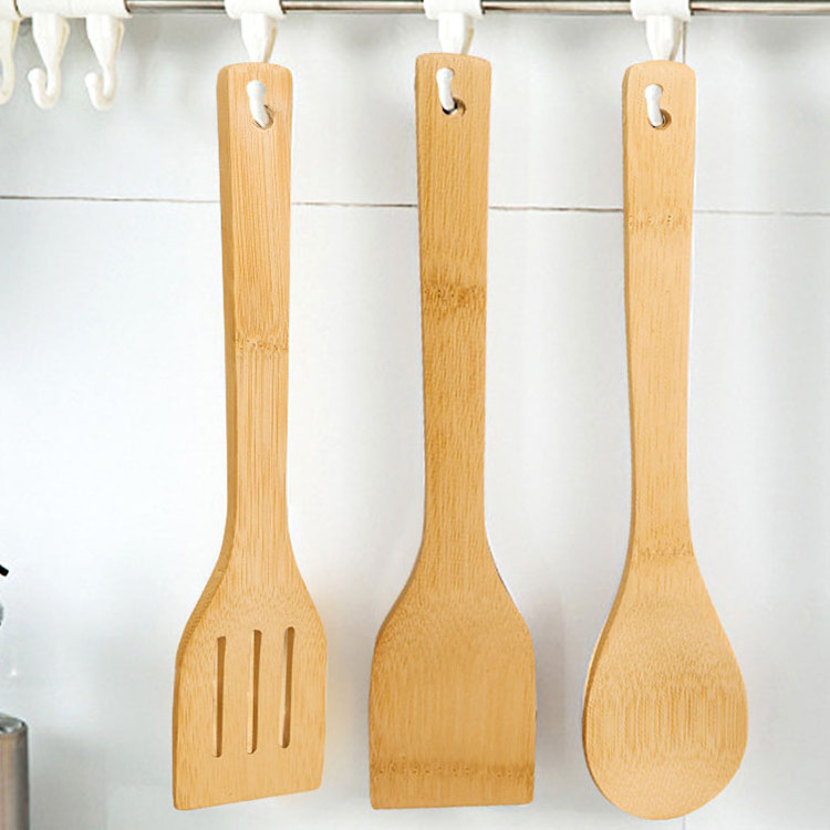 Chinese factory direct sale bamboo kitchen utensils 7 pcs cooking gadget kitchen cookware