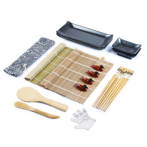 Best price bamboo suzumo sushi cutting machine wooden sushi making machine with plate