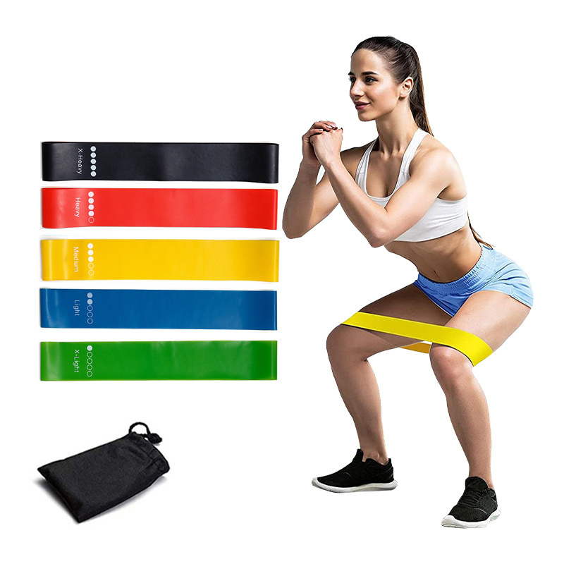 Training Fitness Gum Exercise Gym Strength Resistance Bands Pilates Sport Rubber Fitness Mini Bands Cross fit Workout Equipment