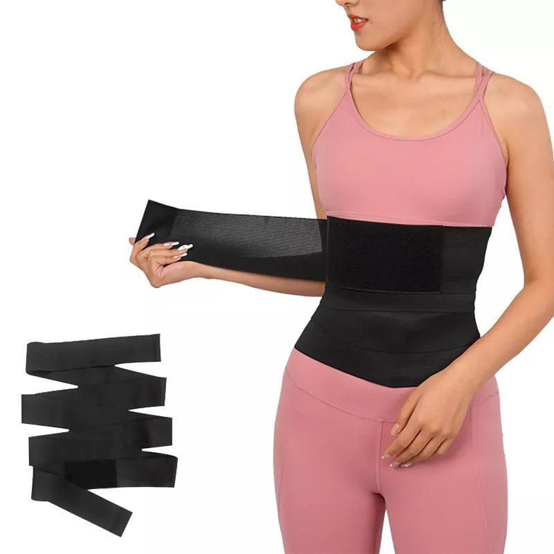 Around body stomach belts trimmer sweat slimming tummy magic bandage band waist tape trainer wraps