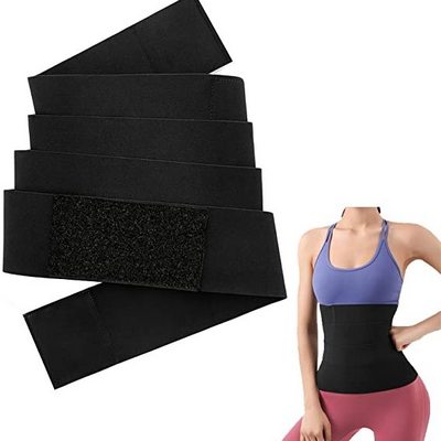 Around body stomach belts trimmer sweat slimming tummy magic bandage band waist tape trainer wraps