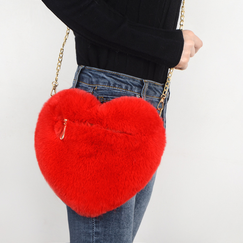 New arrival heart shape sling bag heart makeup bag fashion girl heart messenger bag