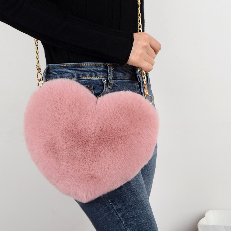 New arrival heart shape sling bag heart makeup bag fashion girl heart messenger bag