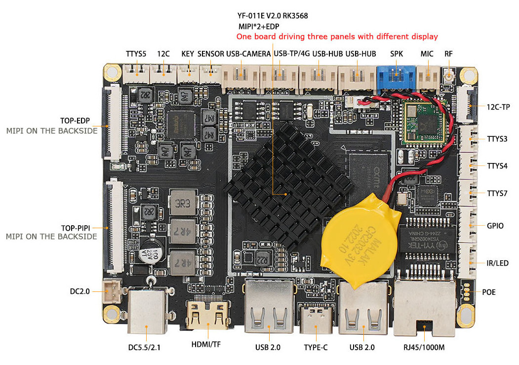 Android motherboard mainboard driver controller control board for dual screen monitor tablet vending machine