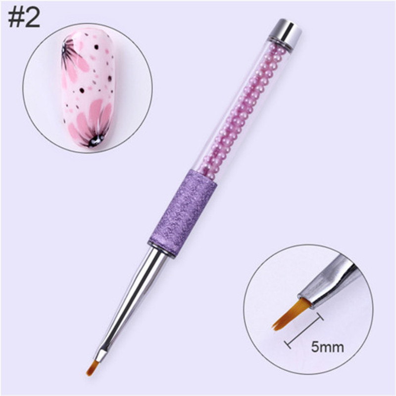 Nail Liner Brush Gel Liner Nail Art Crystal Carved Pen for Gel Nail Polish Design Accessories Manicure Tools Supplies Wholesale