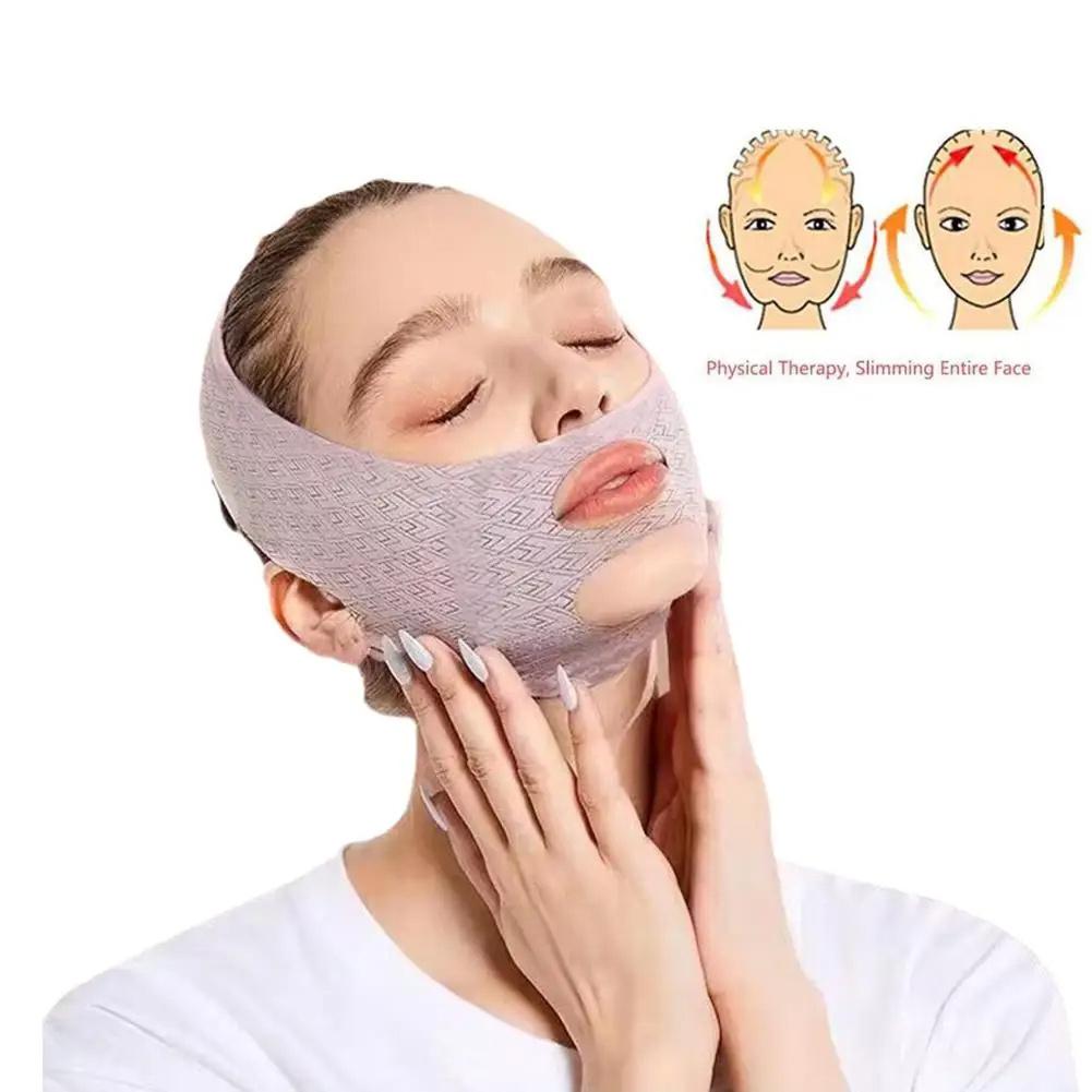 Hot Sale V Line Face Slimming Strap Double Chin Reducer Face Lifting face mask Sculpting Sleep  Facial Slimming Strap