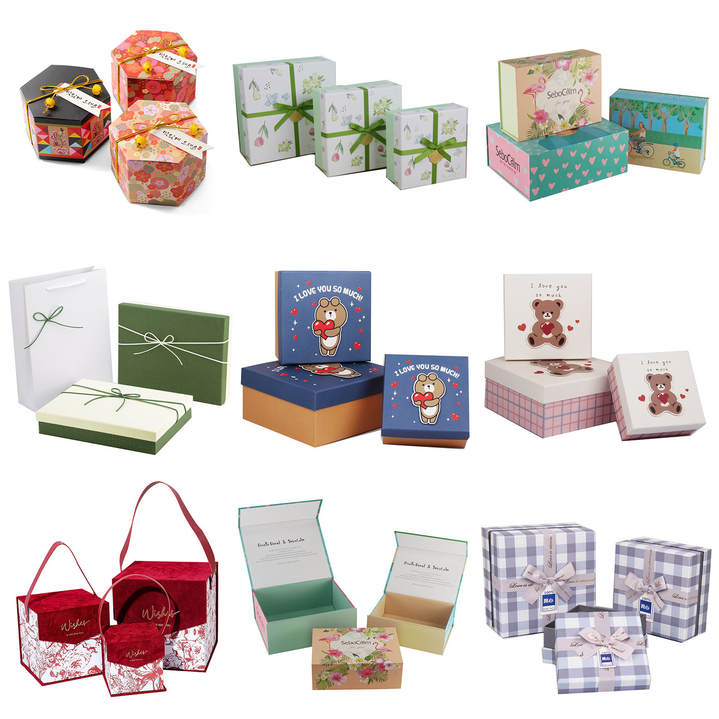 Custom Logo Gift Packaging Boxes Perfume Promise Gift Case Hardboard Paper Case Present Gift Boxes