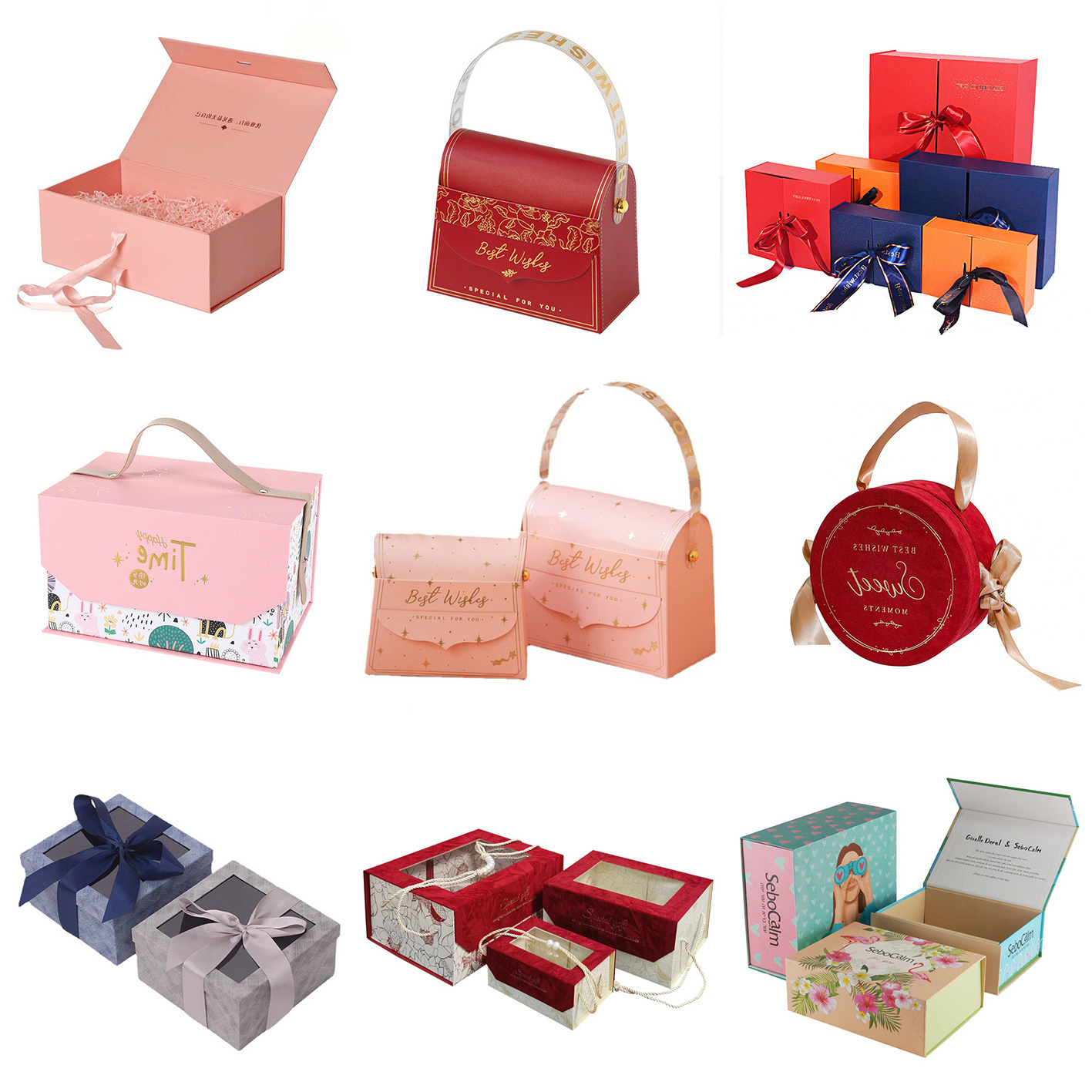 Custom Logo Gift Packaging Boxes Perfume Promise Gift Case Hardboard Paper Case Present Gift Boxes