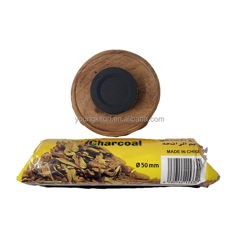 YKS Middle East popular Tyba Charcoal Round Incense Bakhoor Shisha Charbon Charcoal for Hookah