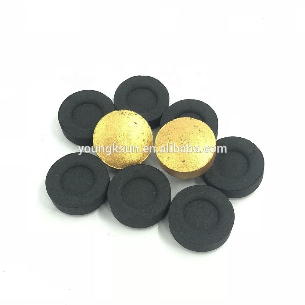 YKS 33mm quick-lite golden torch coal round shisha hookah charcoal for sale