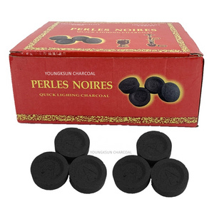 YKS 40mm instant light shisha hookah tablets charcoal for incense