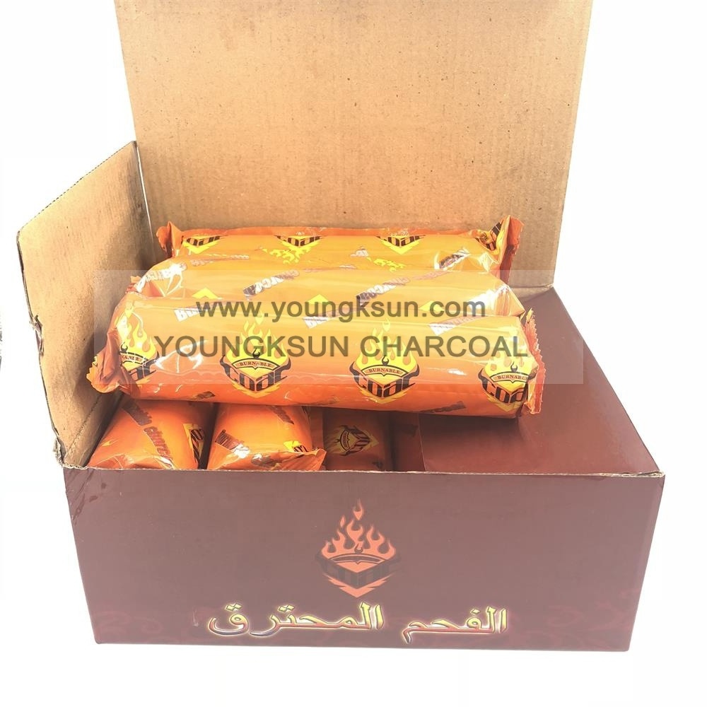 YKS 40mm instant light shisha hookah tablets charcoal for incense