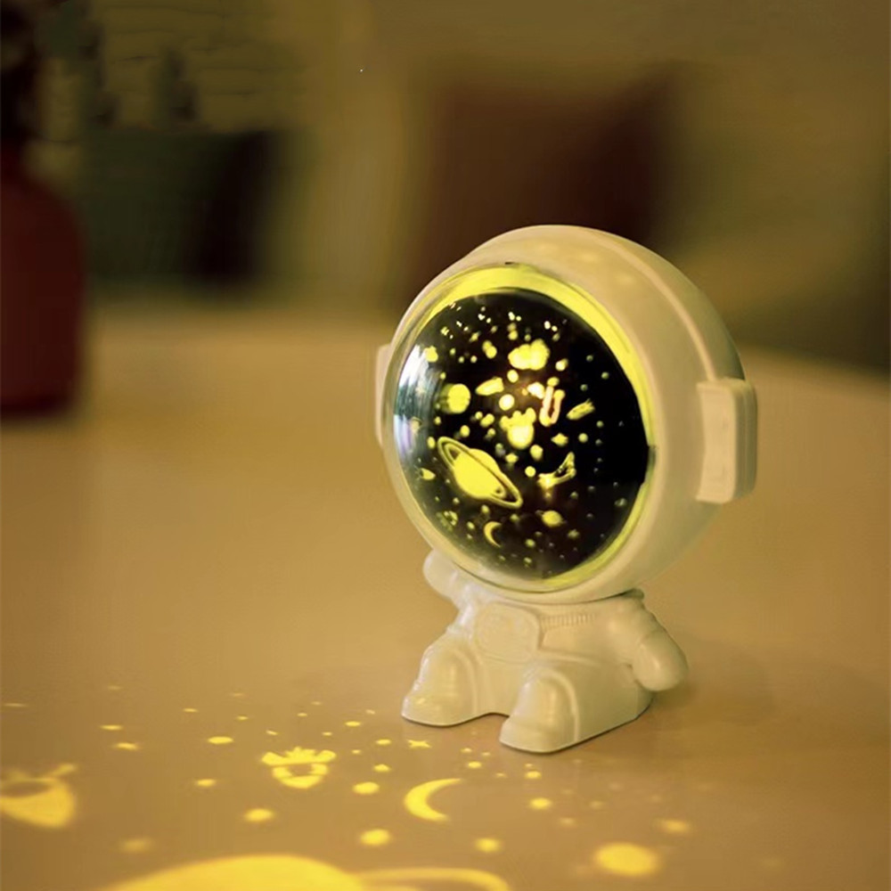 Star Projector Night Light for Kids, Astronaut Space Buddy Rotating Night Light, Starry Sky LED Projection Lamp