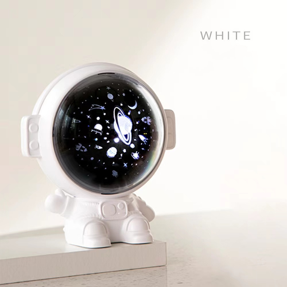 Star Projector Night Light for Kids, Astronaut Space Buddy Rotating Night Light, Starry Sky LED Projection Lamp