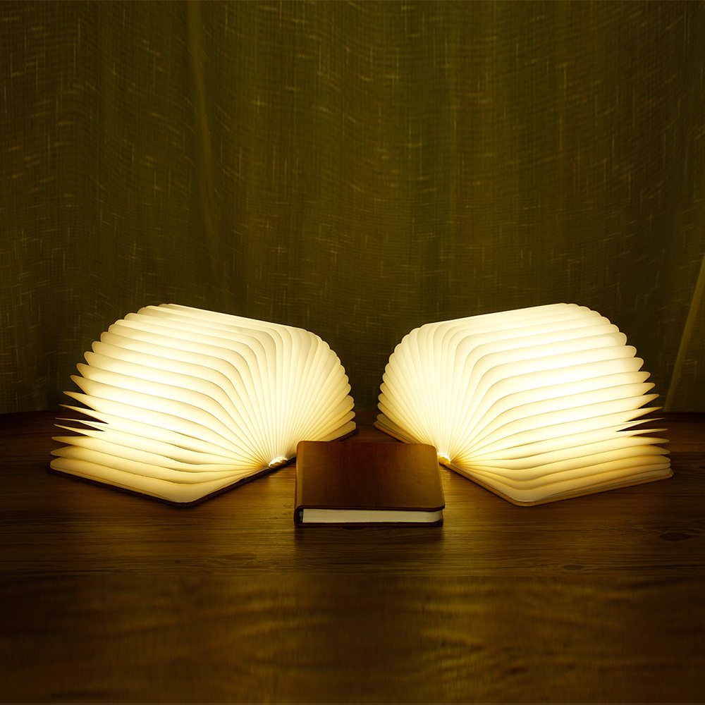 Hot Selling Cute Gift Lumio LED Book Lamp Magnetic Indoor Decor Book Shaped Wooden Book Lamp to children, friends and relatives