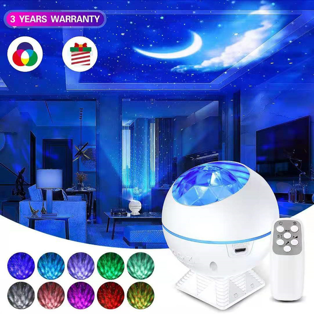 Skylight for Kids Baby, Star Night Light Nebula Cloud Moon Rotating Lamp Galaxy Light Projector