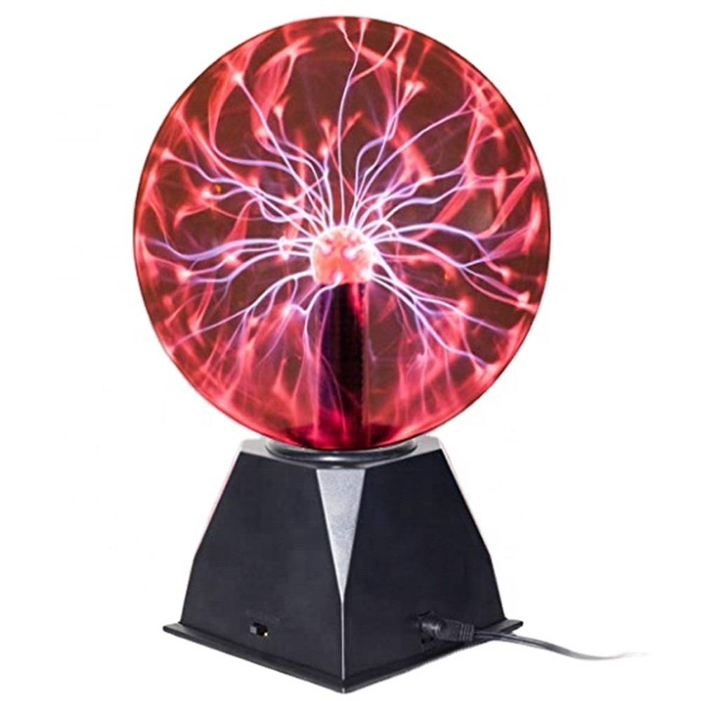 8 Inch Plasma Light Creative Touch & Sound Sensitive Interactive Plasma Lamp Nebula Sphere Globe Glass Plasma Ball