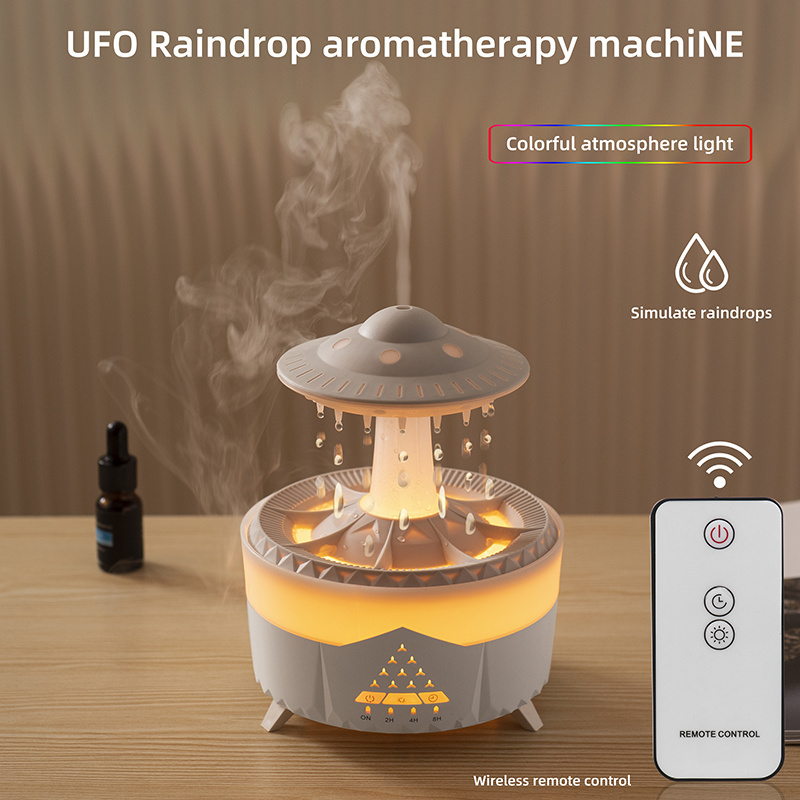 Cloud Rain Humidifiers Essential Oil Diffuser with 7 Colors nightlights Aromatherapy Diffuser Desk Fountain for Relaxing