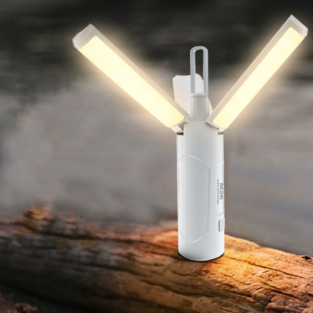 LED Electric Camping Lantern Portable Rechargeable Hanging Lamp IPX4 Flashlight for Emergency Power Bank