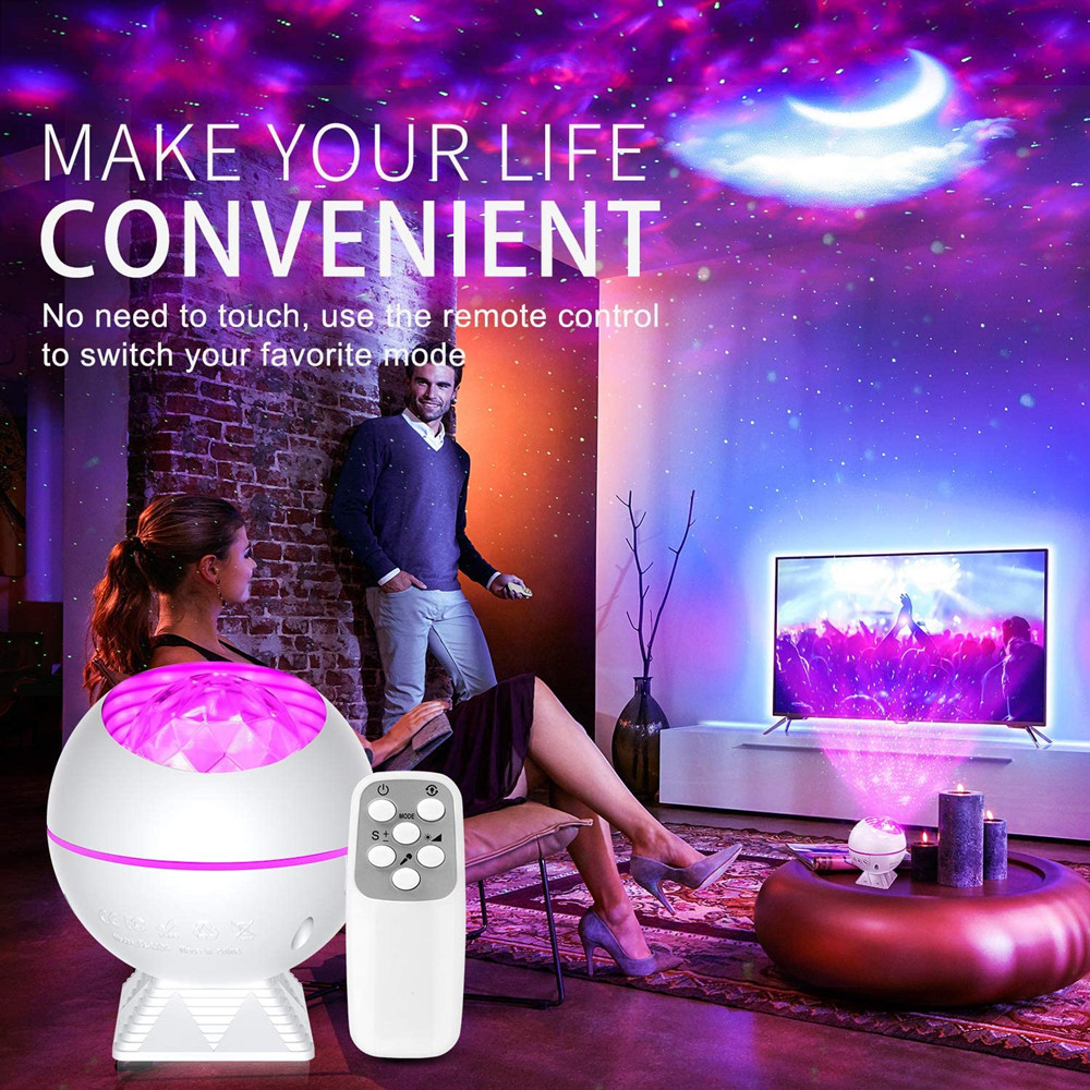 Skylight for Kids Baby, Star Night Light Nebula Cloud Moon Rotating Lamp Galaxy Light Projector