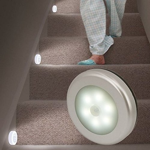 Super Bright LED Motion Sensor Lights - Cordless Battery Powered  Motion Sensing Closet Nightlight