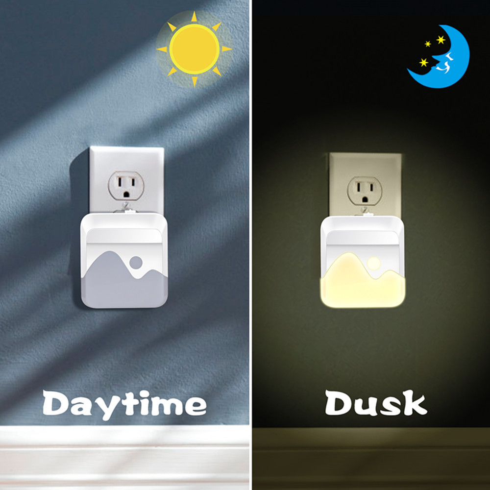 Nightlight Energy Efficient Dusk to Dawn Sensor Plug in Mini Automatic Night Light