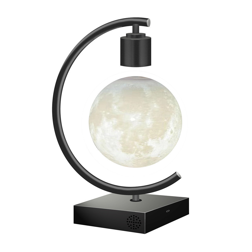 Levitating LED Night Light 3D Printing Moon Lamp Cool Light Table Lamp with Touch Control